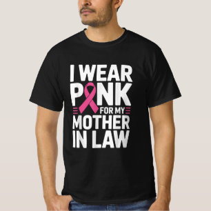 Ich trage Rosa für meine Schwiegermutter Brustkreb T-Shirt