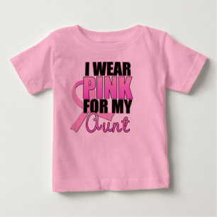 Ich trage Rosa für meine Tante Baby T-shirt