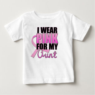Ich trage Rosa für meine Tante Baby T-shirt