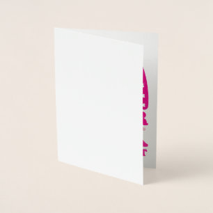 Ich trage Rosa für meine Tante Brustkrebs-Bewussts Folienkarte