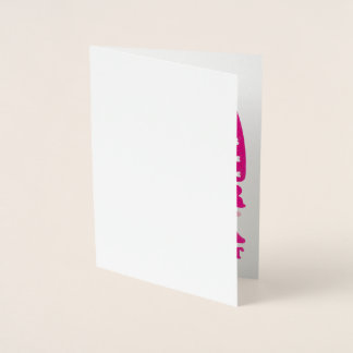 Ich trage Rosa für meine Tante Brustkrebs-Bewussts Folienkarte