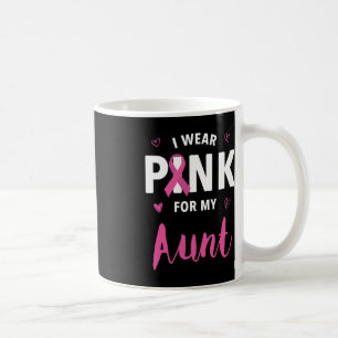 Ich trage Rosa für meine Tante Brustkrebsbewusstse Kaffeetasse
