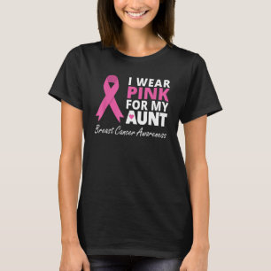 Ich trage Rosa für meine Tante Ribbon Familie Lieb T-Shirt
