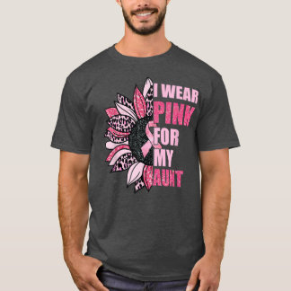 Ich trage Rosa für meine Tante Sonnenblumen Brustk T-Shirt