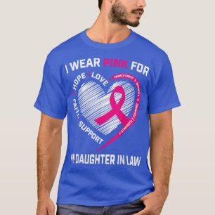 Ich trage Rosa für meine Tochter im Jura Brustkreb T-Shirt