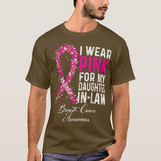 Ich trage Rosa für meine Tochter im Jura Brustkreb T-Shirt