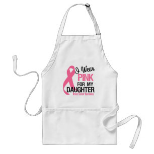 Ich trage Rosa für meine Tochter Schürze