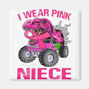 Ich trage Rosa für meinen Brustkrebs in der Nichte Magnet