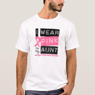 Ich trage Rosa für meinen Brustkrebs Tanten- T-Shirt