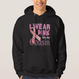 Ich trage Rosa für meinen Cousin Brustkrebs Bewuss Hoodie