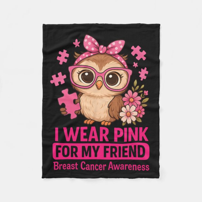 Ich trage Rosa für meinen Freund Niedlichen eigene Fleecedecke (Vorderseite)