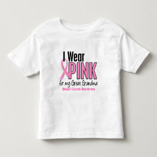 Ich trage Rosa für meinen großen Brustkrebs der Kleinkind T-shirt