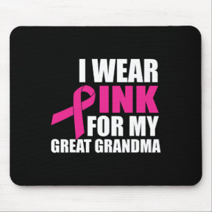 Ich trage Rosa für meinen großen Oma-Brustkrebs Mousepad