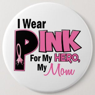 Ich trage Rosa für meinen Mama 19 BRUSTKREBS Button