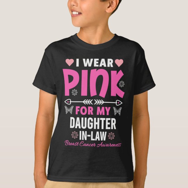 Ich trage Rosa für meinen schwach schwachen Brustk T-Shirt (Vorderseite)