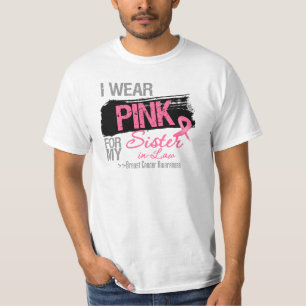 Ich trage Rosa für meinen Schwägerin-Brustkrebs T-Shirt