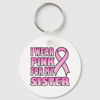 Ich trage Rosa für meinen Schwester-Schlüsselanhän Schlüsselanhänger