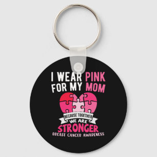 Ich trage Rosa für meinen Sohn zum Brustkrebsbewus Schlüsselanhänger