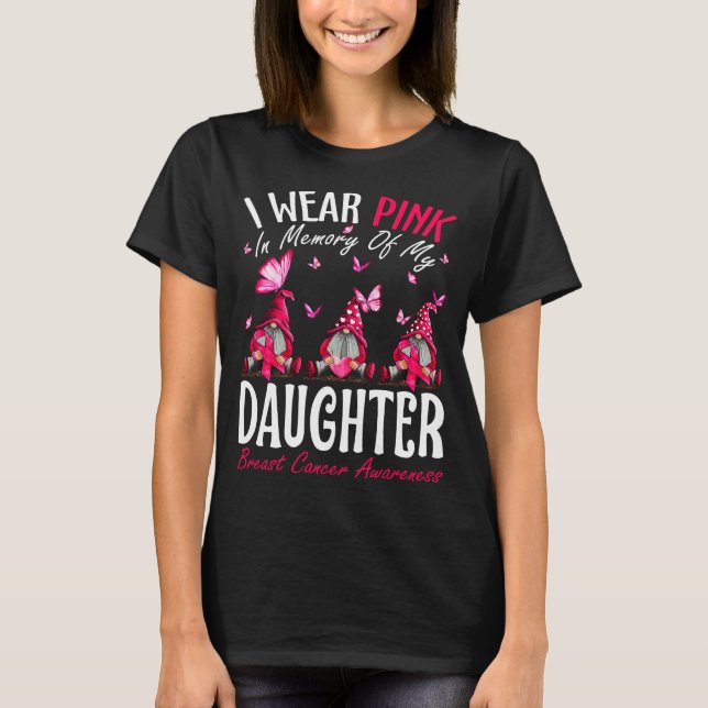 Ich trage Rosa im Gedächtnis an meinen toten Brust T-Shirt (Vorderseite)