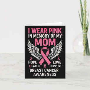 Ich trage Rosa im Gedächtnis meiner Mama - Brustkr Karte