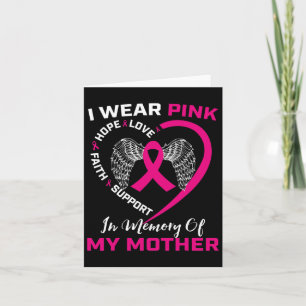 Ich trage Rosa im Gedächtnis meiner Mama Mutterkuc Karte