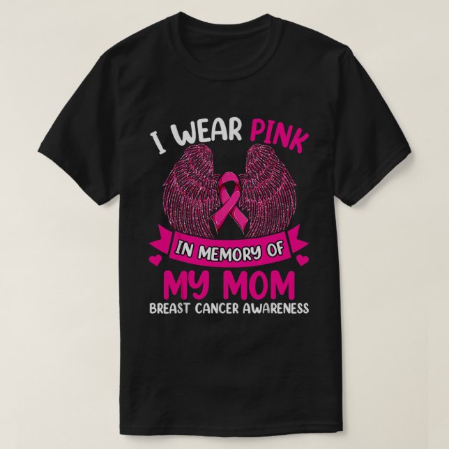 Ich trage Rosa im Gedenken an den Brustkrebs meine T-Shirt (Design vorne)