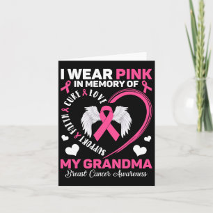 Ich trage Rosa im Gedenken an meinen Oma-Brustkreb Karte