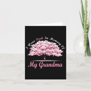 Ich trage Rosa im Gedenken an meinen Oma-Brustkreb Karte