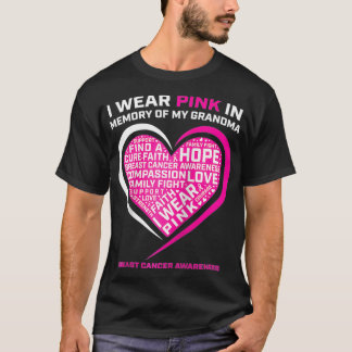 Ich trage Rosa im Gedenken an meinen Oma-Brustkreb T-Shirt