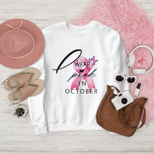 Ich trage Rosa im Oktober Brustkrebs-Bewusstsein Sweatshirt