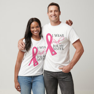Ich trage rosa Schwester-Brustkrebs T-Shirt