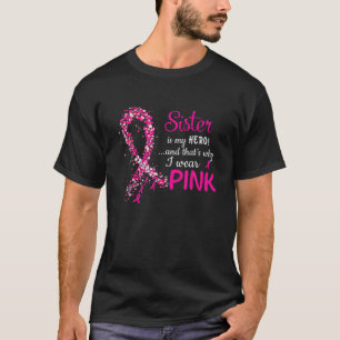Ich trage rosa T-Shirt für meine Schwester Ribbon