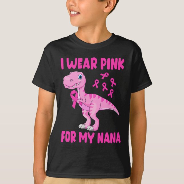 Ich trage Rosa wegen meiner Brustkrebserkrankung i T-Shirt (Vorderseite)