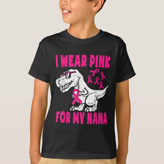 Ich trage Rosa wegen meiner Brustkrebserkrankung i T-Shirt (Vorderseite)