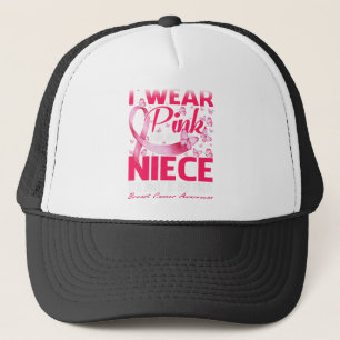 Ich trage Rosa wegen meiner Brustkrebserkrankung Truckerkappe