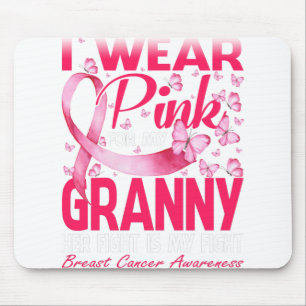 Ich trage Rosa wegen meiner großen Brustkrebserkra Mousepad