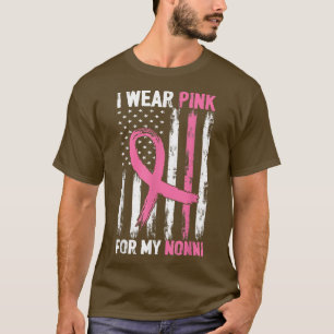 Ich trage Rosa wegen meiner Nonni-Brustkrebserkran T-Shirt