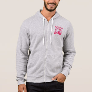 Ich trage Rosa wegen meiner Schwester Brustkrebs B Hoodie