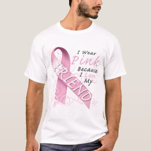 Ich trage rosa weil i-Liebe mein Freund T-Shirt