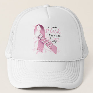 Ich trage rosa weil i-Liebe meine Ehefrau Truckerkappe