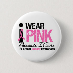 Ich trage rosa, weil ich mich interessiere button