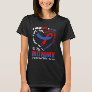 Ich trage Rot & Blau für meine Mami Angeborenes He T-Shirt