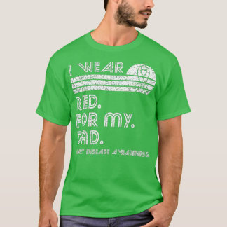 Ich trage Rot für das Bewusstsein für Herzkrankhei T-Shirt