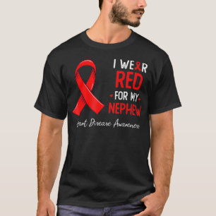 Ich trage Rot für das Bewusstsein für meine Herzkr T-Shirt