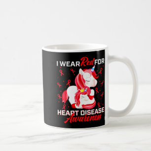 Ich trage Rot für das Herz-Kreislauf-Bewusstsein R Kaffeetasse