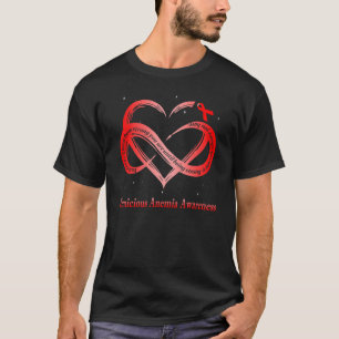 Ich trage Rot für den Krieger gegen die bösartige T-Shirt