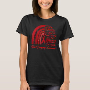 Ich trage Rot für den Operation-Bewusstseinswarter T-Shirt
