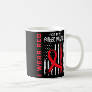 Ich trage Rot für die Herzkrankheit meines Schwieg Kaffeetasse