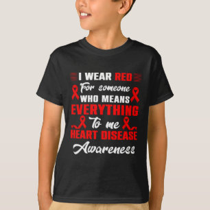 Ich trage Rot für jemanden, der an einem Tag des B T-Shirt