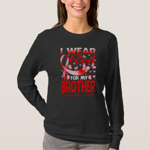 Ich trage Rot für meine Brüder Substanz Missbrauch T-Shirt